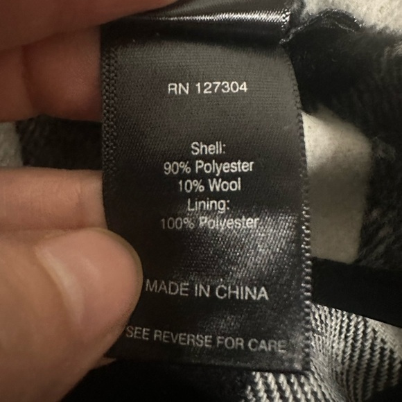 Ali Miles Black and White Plaid Cape size 2X - Picture 5 of 8